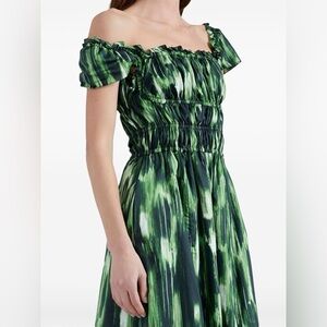 NEW Altuzarra Green Patterned Maxi Dress size M/L